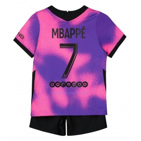Maillot de Foot Paris Saint-Germain Kylian Mbappé 7 Quatrième Jordan 2021 - Enfant